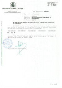 Certificado Contratista